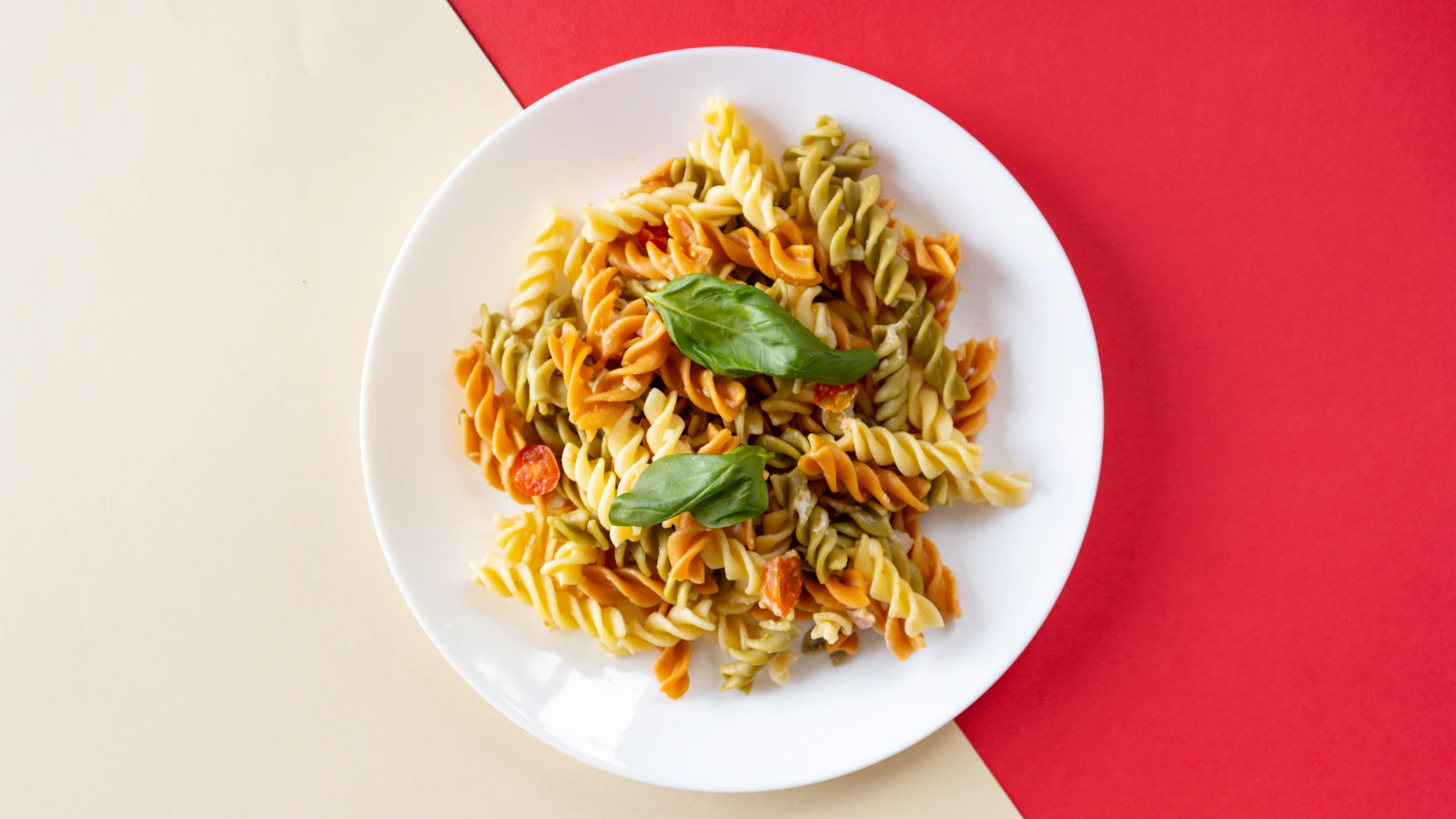 A plate of wholegrain pasta as a carbohydrate source around training.